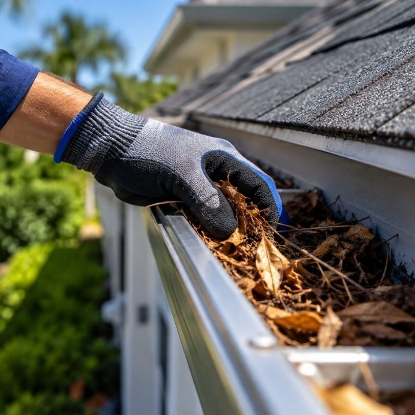 Professional gutter cleaning